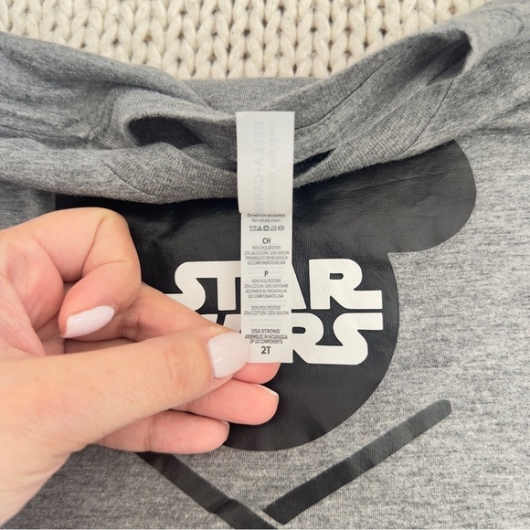 Custom Star Wars Mickey Mouse Gray Toddler T Shirt 2T - Picture 3 of 3